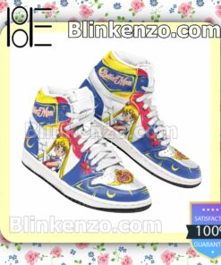 Personalized Sailor Moon Custom Anime Air Jordan 1 Mid Shoes b