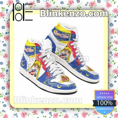 Personalized Sailor Moon Custom Anime Air Jordan 1 Mid Shoes b