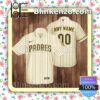 Personalized San Diego Padres Baseball Pinstripe Baseball Summer Hawaiian Shirt, Mens Shorts