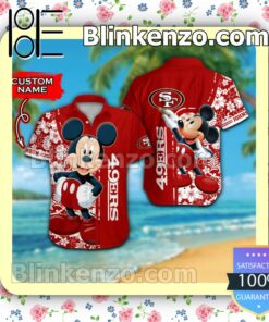 Personalized San Francisco 49ers & Mickey Mouse Mens Shirt, Swim Trunk