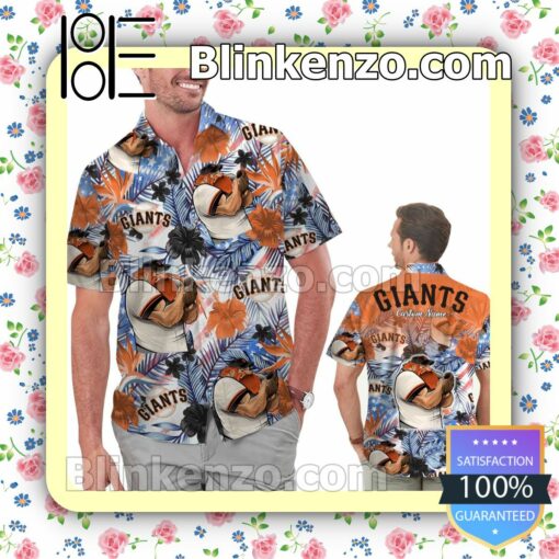 Personalized San Francisco Giants Tropical Floral America Flag For MLB Football Lovers Mens Shirt, Swim Trunk