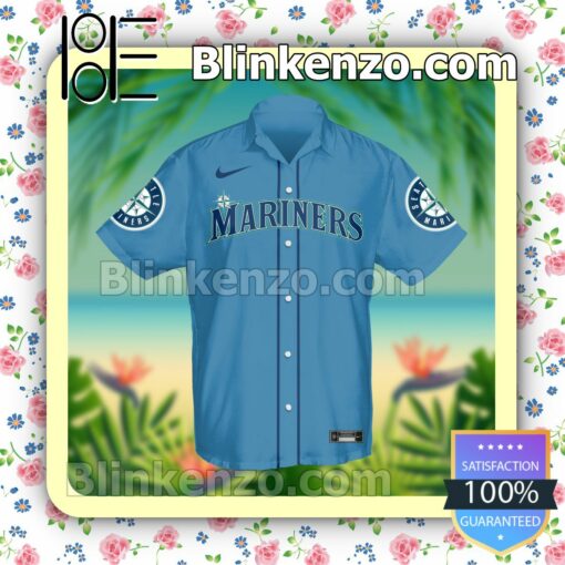 Personalized Seattle Mariners Baseball  Summer Hawaiian Shirt, Mens Shorts a