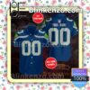 Personalized Seattle Seahawks Footballl Team Blue Summer Hawaiian Shirt, Mens Shorts
