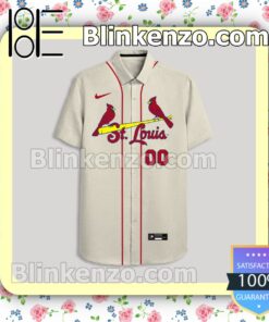 Personalized St. Louis Cardinals White Gift For Fans Summer Hawaiian Shirt, Mens Shorts