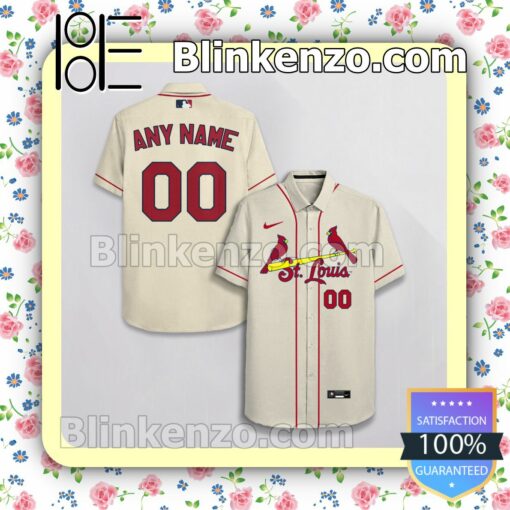 Personalized St. Louis Cardinals White Gift For Fans Summer Hawaiian Shirt, Mens Shorts a