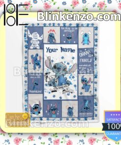 Personalized Stitch Autism Be You The World Will Adjust Customized Handmade Blankets