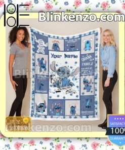 Personalized Stitch Autism Be You The World Will Adjust Customized Handmade Blankets b