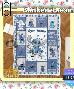 Personalized Stitch Autism Be You The World Will Adjust Customized Handmade Blankets c