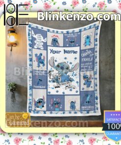 Personalized Stitch Autism Be You The World Will Adjust Customized Handmade Blankets y