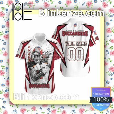 Personalized Tampa Bay Buccaneers Mike Evans 13 White Summer Shirt