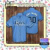 Personalized Tampa Bay Rays Baseball Blue Summer Hawaiian Shirt, Mens Shorts