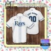 Personalized Tampa Bay Rays Baseball White Summer Hawaiian Shirt, Mens Shorts