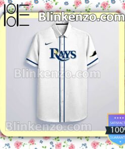 Personalized Tampa Bay Rays White Gift For Fans Summer Hawaiian Shirt, Mens Shorts