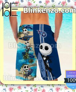 Personalized Tennessee Titans Jack Skellington Mens Shirt, Swim Trunk a