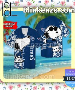 Personalized Tennessee Titans & Snoopy Mens Shirt, Swim Trunk