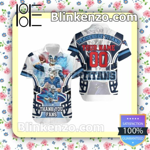 Personalized Tennessee Titans Super Bowl Afc South Champions Thank You Fans Summer Shirt