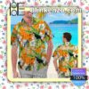 Personalized Tennessee Volunteers Parrot Floral Tropical Mens Shirt, Swim Trunk