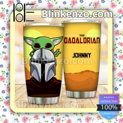 Personalized The Dadalorian And Baby Yoda Sunset 30 20 Oz Tumbler b