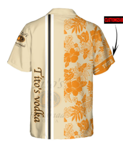 Personalized Tito's Handmade Vodka Beige Summer Hawaiian Shirt, Mens Shorts b