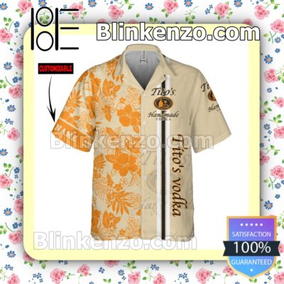 Personalized Tito's Handmade Vodka Beige Summer Hawaiian Shirt a