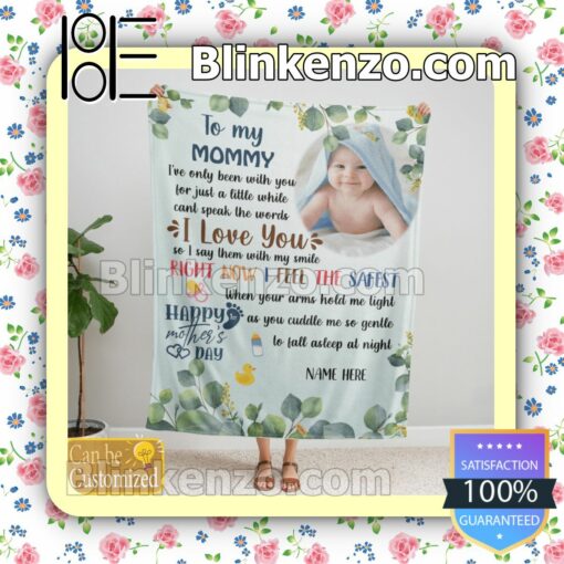 Personalized To My Mommy Happy Mother's Day Customized Handmade Blankets