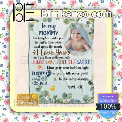 Personalized To My Mommy Happy Mother's Day Customized Handmade Blankets a