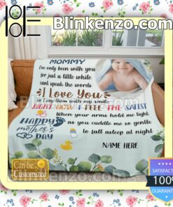 Personalized To My Mommy Happy Mother's Day Customized Handmade Blankets b