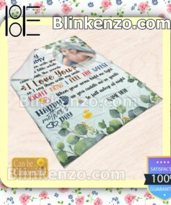 Personalized To My Mommy Happy Mother's Day Customized Handmade Blankets c