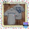 Personalized Toronto Blue Jays Baseball Grey Summer Hawaiian Shirt, Mens Shorts