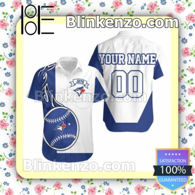 Personalized Toronto Blue Jays White And Blue Summer Shirt