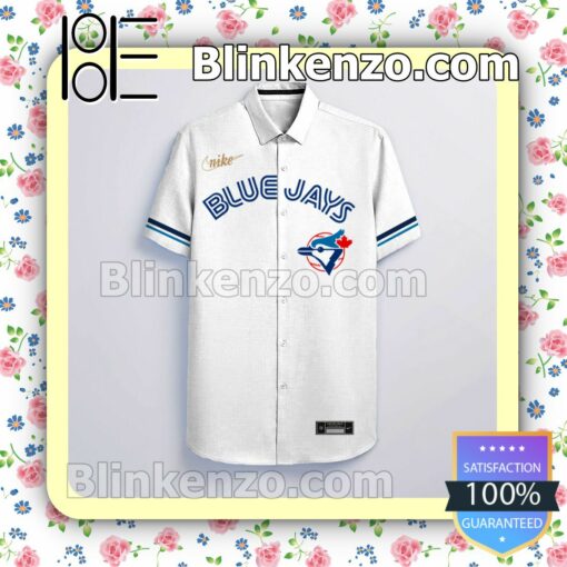 Personalized Toronto Blue Jays White Gift For Fans Summer Hawaiian Shirt, Mens Shorts