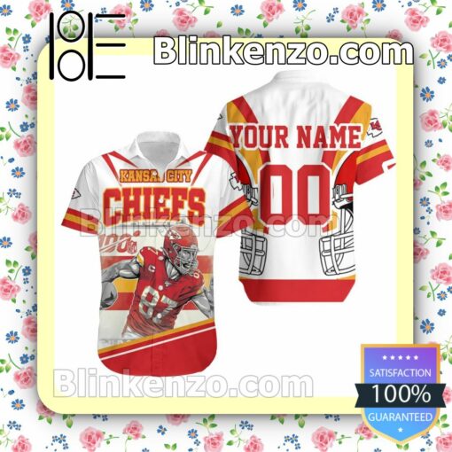 Personalized Travis Kansas City Chiefs Kelce 87  Afc West Champions Super Bowl 2021 Summer Shirt