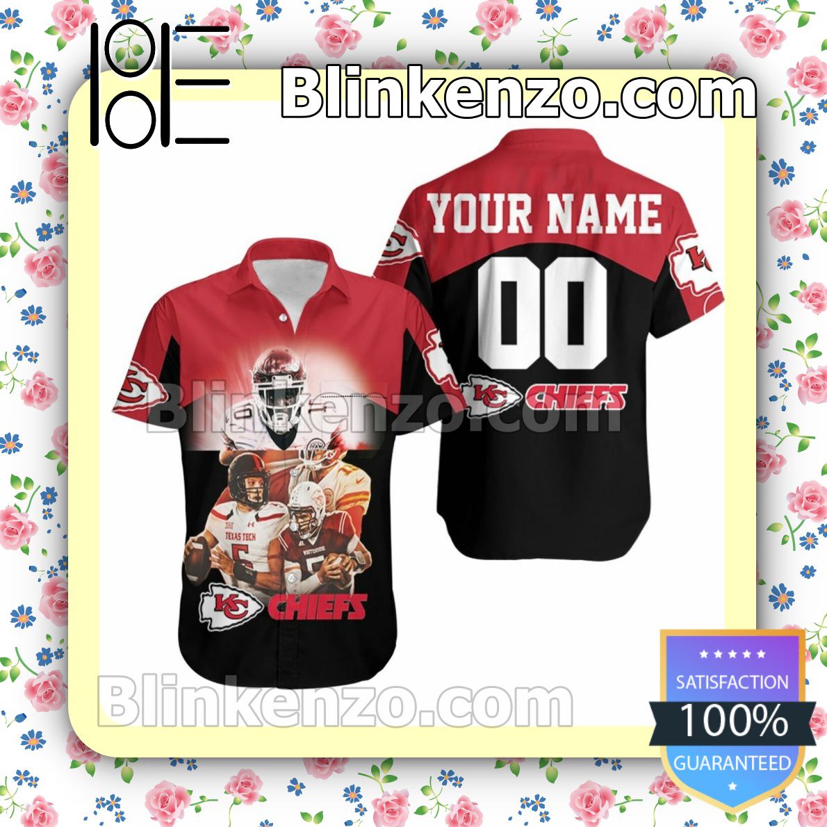 10 Tyreek Hill Kannas City 1 Jersey Inspired Style Hawaiian Shirt