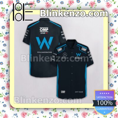 Personalized Williams F1 Racing Duracell Omp One S Black Summer Hawaiian Shirt