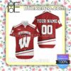 Personalized Wisconsin Badgers Ncaa Red Summer Shirt