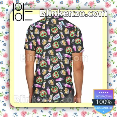 Pick Your Poison Disney Villains Inspired Black Summer Hawaiian Shirt, Mens Shorts a