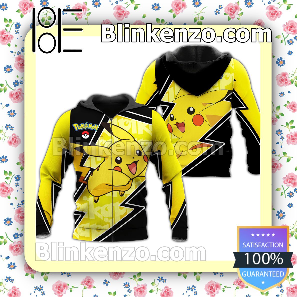 Pikachu Pokemon Anime Personalized T-shirt, Hoodie, Long Sleeve, Bomber Jacket
