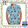 Pirate Mickey Ahoy! Disney Cartoon Graphics Blue Summer Hawaiian Shirt, Mens Shorts