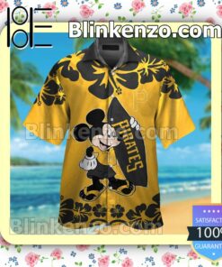Pittsburgh Pirates Mickey Mouse Mens Shirt, Swim Trunk