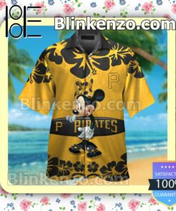 Pittsburgh Pirates Minnie Mouse Mens Shirt, Swim Trunk