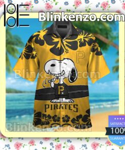 Pittsburgh Pirates Snoopy Mens Shirt, Swim Trunk