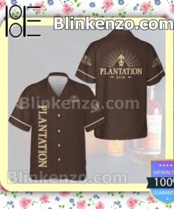 Plantation Rum Brown Summer Hawaiian Shirt