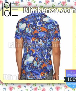 Pokemon Dragon Type Paisley Pattern Summer Hawaiian Shirt, Mens Shorts a