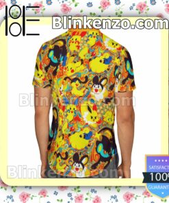 Pokemon Electric Type Summer Hawaiian Shirt, Mens Shorts a