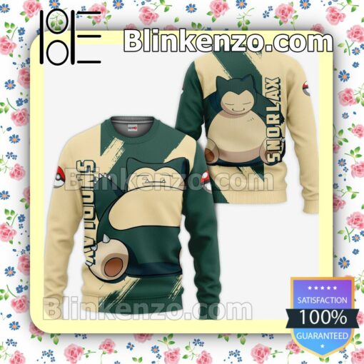 Pokemon Snorlax Anime Personalized T-shirt, Hoodie, Long Sleeve, Bomber Jacket a