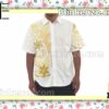 Polynesian Golden Floral Summer Shirt