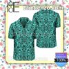 Polynesian Kakau Turtle Turquoise Summer Shirt