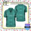 Polynesian Symmetry Turquoise Summer Shirt