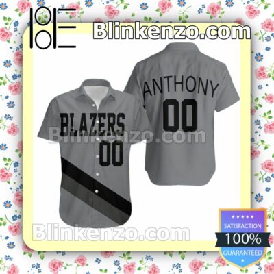 Portland Trail Blazers 00 Anthony Grey Jersey Inspired Summer Shirt