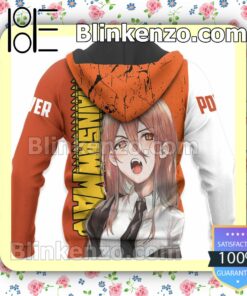 Power Chainsaw Man Anime Personalized T-shirt, Hoodie, Long Sleeve, Bomber Jacket x